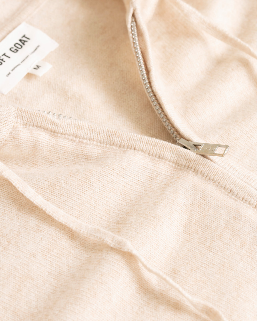 Homme | Pulls Et Tricots | Soft Goat | Cashmere Full-zip Hoodie Beige