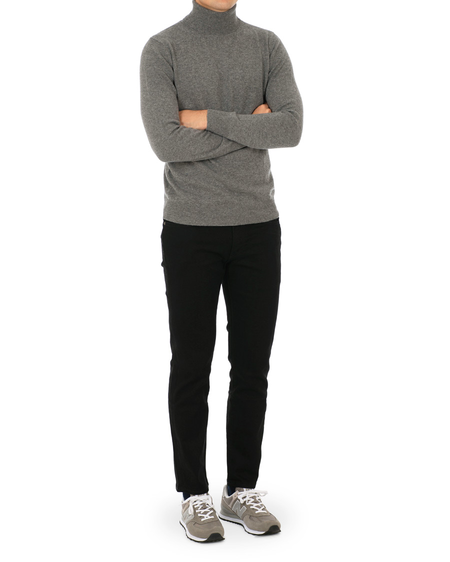 Heren | Truien | Soft Goat | Cashmere Turtleneck Dark Grey