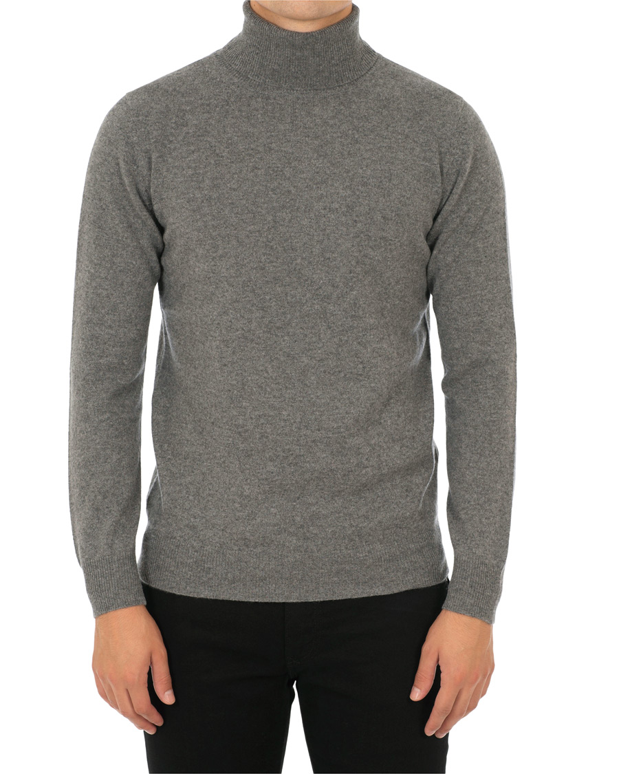 Heren | Truien | Soft Goat | Cashmere Turtleneck Dark Grey