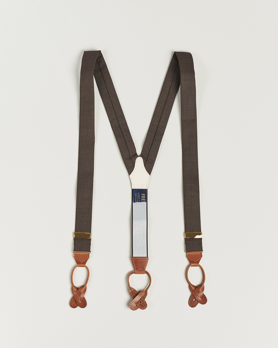 Homme | Albert Thurston Fresco Braces 38mm Brown | Albert Thurston | Fresco Braces 38mm Brown