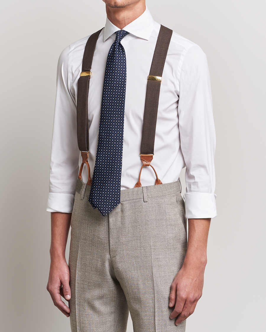 Homme | Albert Thurston Fresco Braces 38mm Brown | Albert Thurston | Fresco Braces 38mm Brown