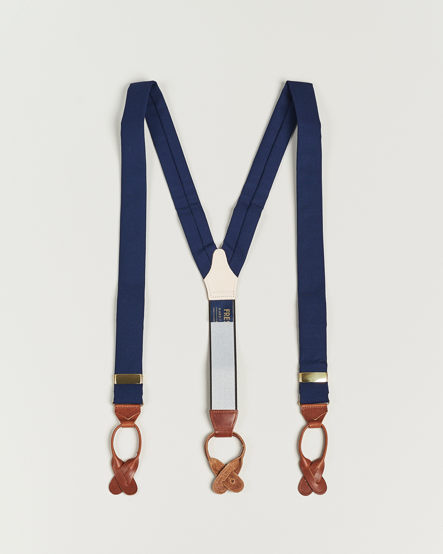 Heren | Bretels | Albert Thurston | Fresco Braces 38mm Royal Blue