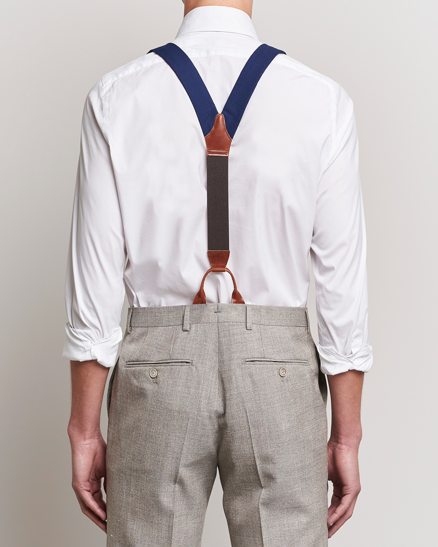 Homme | Albert Thurston Fresco Braces 38mm Royal Blue | Albert Thurston | Fresco Braces 38mm Royal Blue