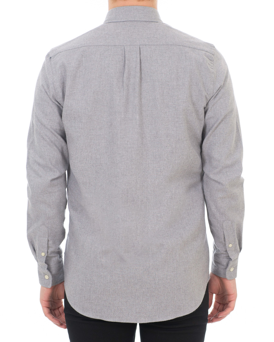 Homme | Chemises | A Day's March | Soft Flannel Shirt Grey Melange