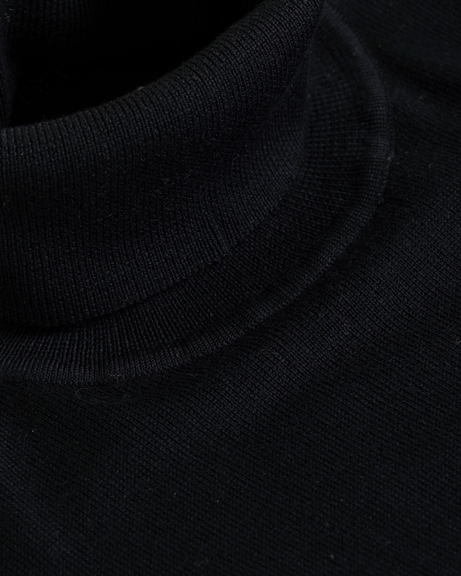 Heren | Truien | A Day's March | Merino Rollneck Navy