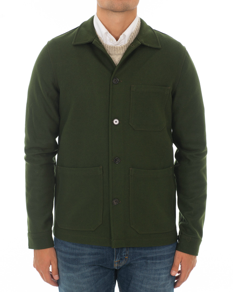 Homme | Manteaux Et Vestes | A Day's March | Original Overshirt Wool Jacket Army