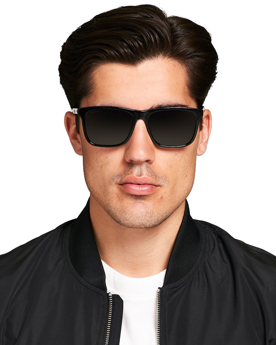 Heren | Gucci GG0381S Sunglasses Black/Grey | Gucci | GG0381S Sunglasses Black/Grey