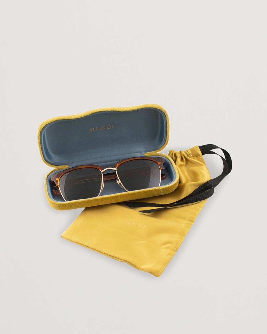 Heren | Gucci GG0382S Sunglasses Havana/Blue | Gucci | GG0382S Sunglasses Havana/Blue