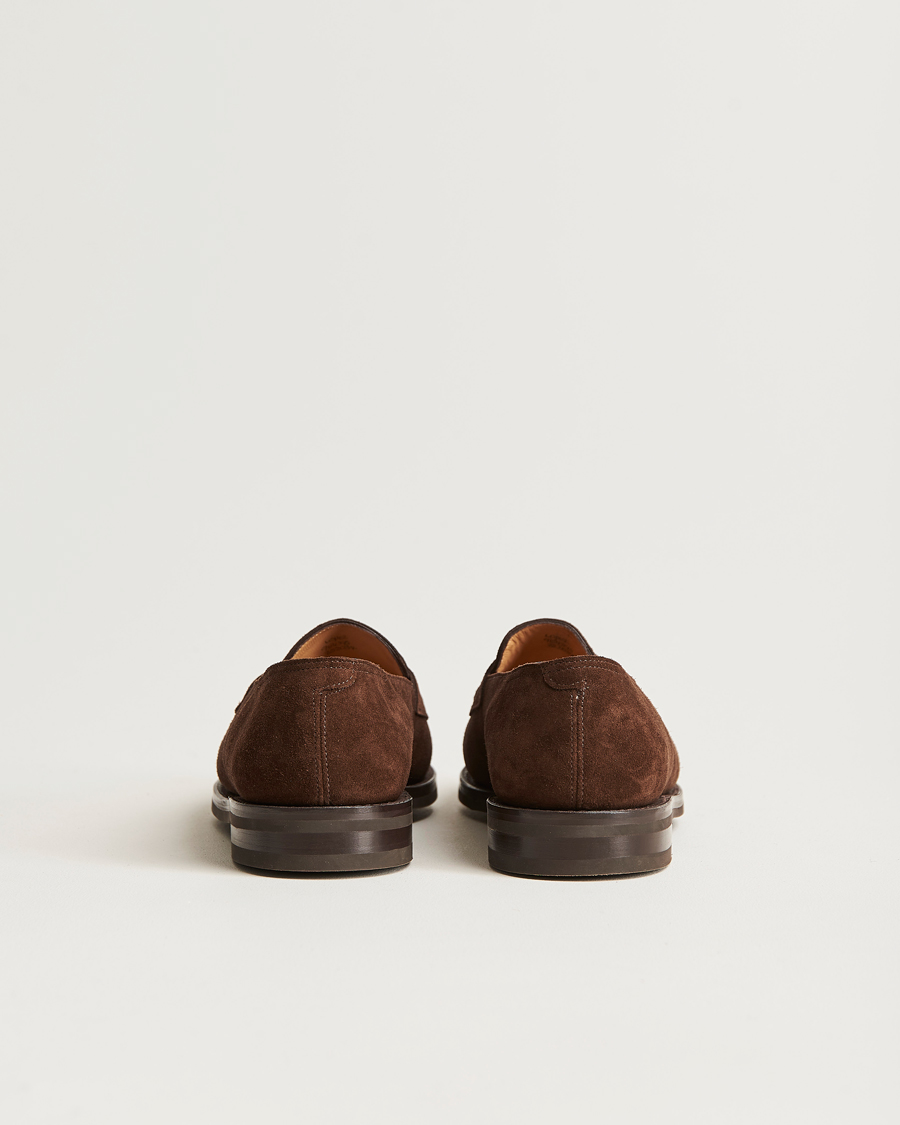 Homme | John Lobb Lopez Penny Loafer Dark Brown Suede | John Lobb | Lopez Penny Loafer Dark Brown Suede