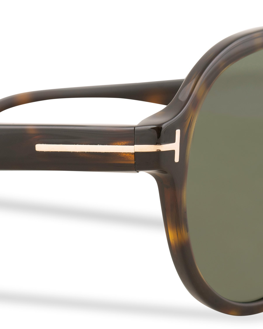 Homme | Lunettes De Soleil | Tom Ford | Rory FT0596 Sunglasses Dark Havana/Green