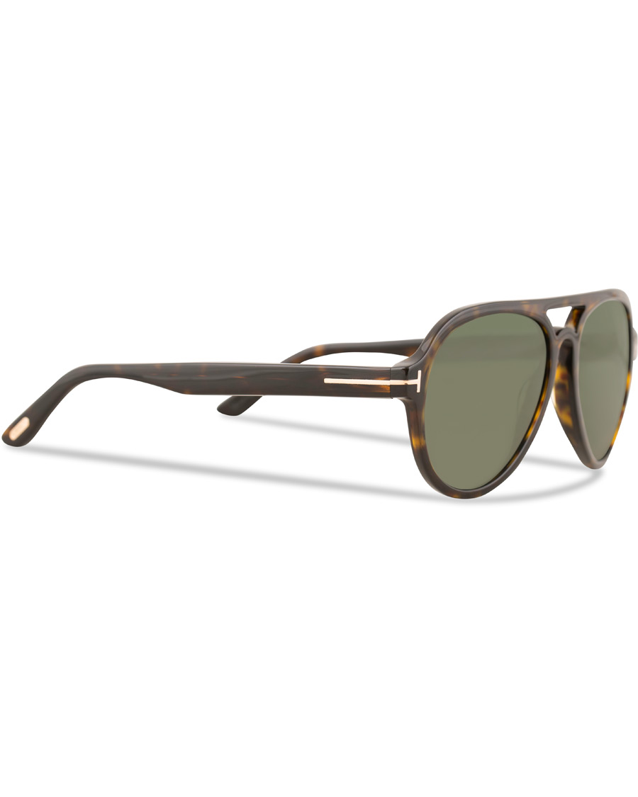 Homme | Lunettes De Soleil | Tom Ford | Rory FT0596 Sunglasses Dark Havana/Green