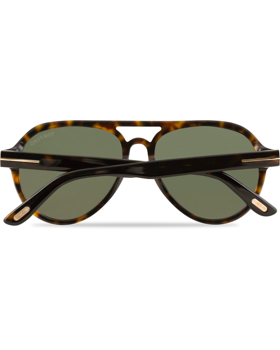 Homme | Lunettes De Soleil | Tom Ford | Rory FT0596 Sunglasses Dark Havana/Green
