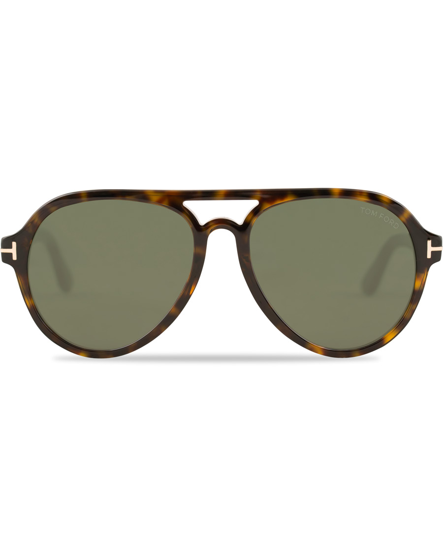 Homme | Lunettes De Soleil | Tom Ford | Rory FT0596 Sunglasses Dark Havana/Green