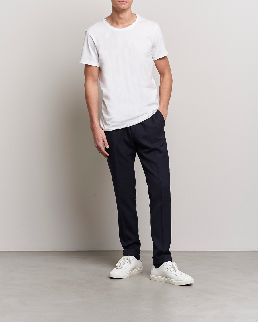 Homme | T-shirts | Bread & Boxers | Crew Neck Relaxed White