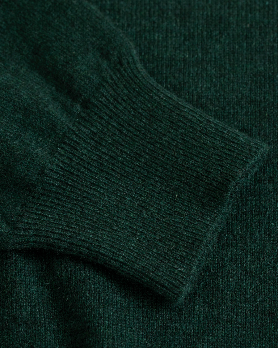 Heren | Truien | Piacenza Cashmere | Cashmere Crew Neck Sweater Racing Green
