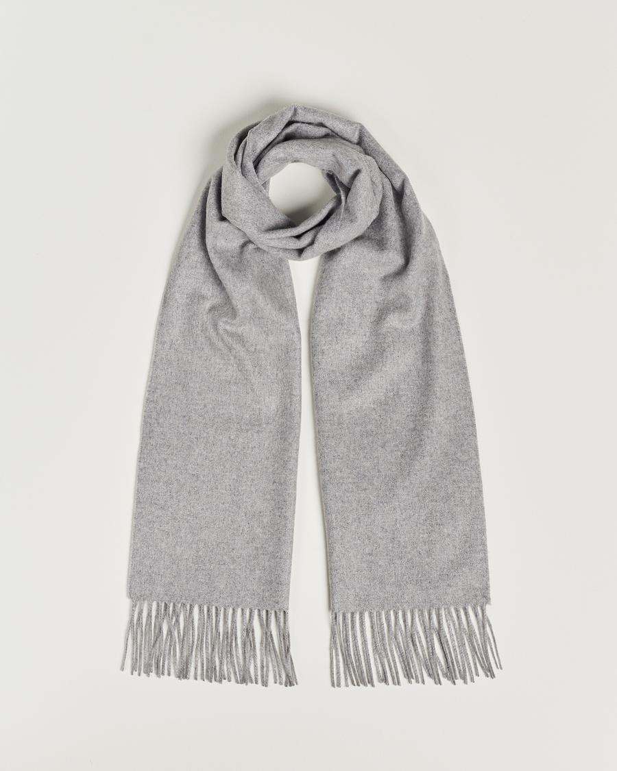 Heren | Piacenza Cashmere Cashmere Scarf Light Grey | Piacenza Cashmere | Cashmere Scarf Light Grey