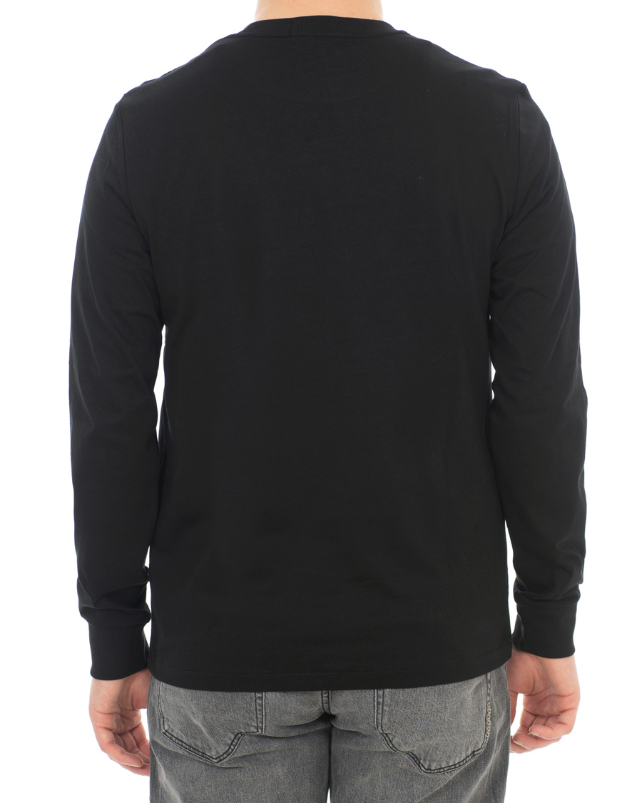 Homme | T-shirts | Fred Perry | Logo Long Sleeve Tee Black