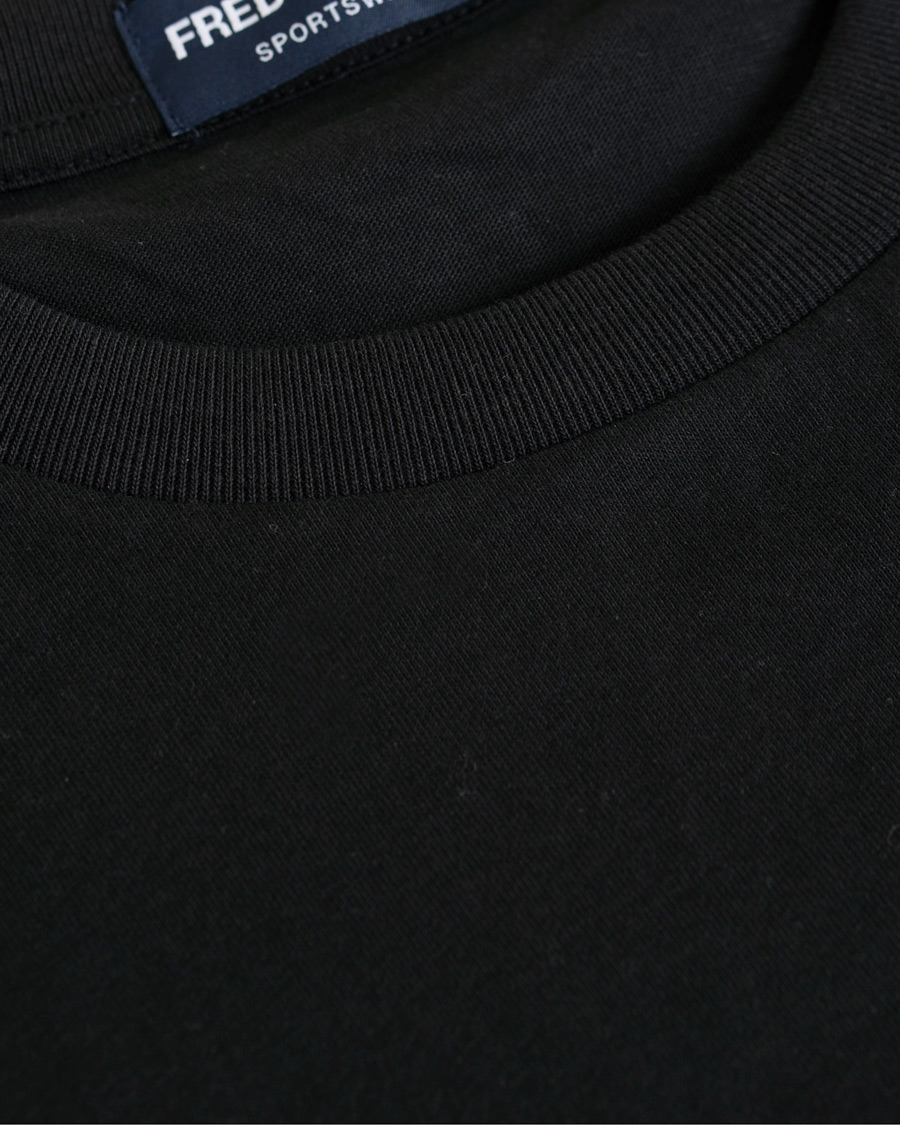 Homme | T-shirts | Fred Perry | Logo Long Sleeve Tee Black