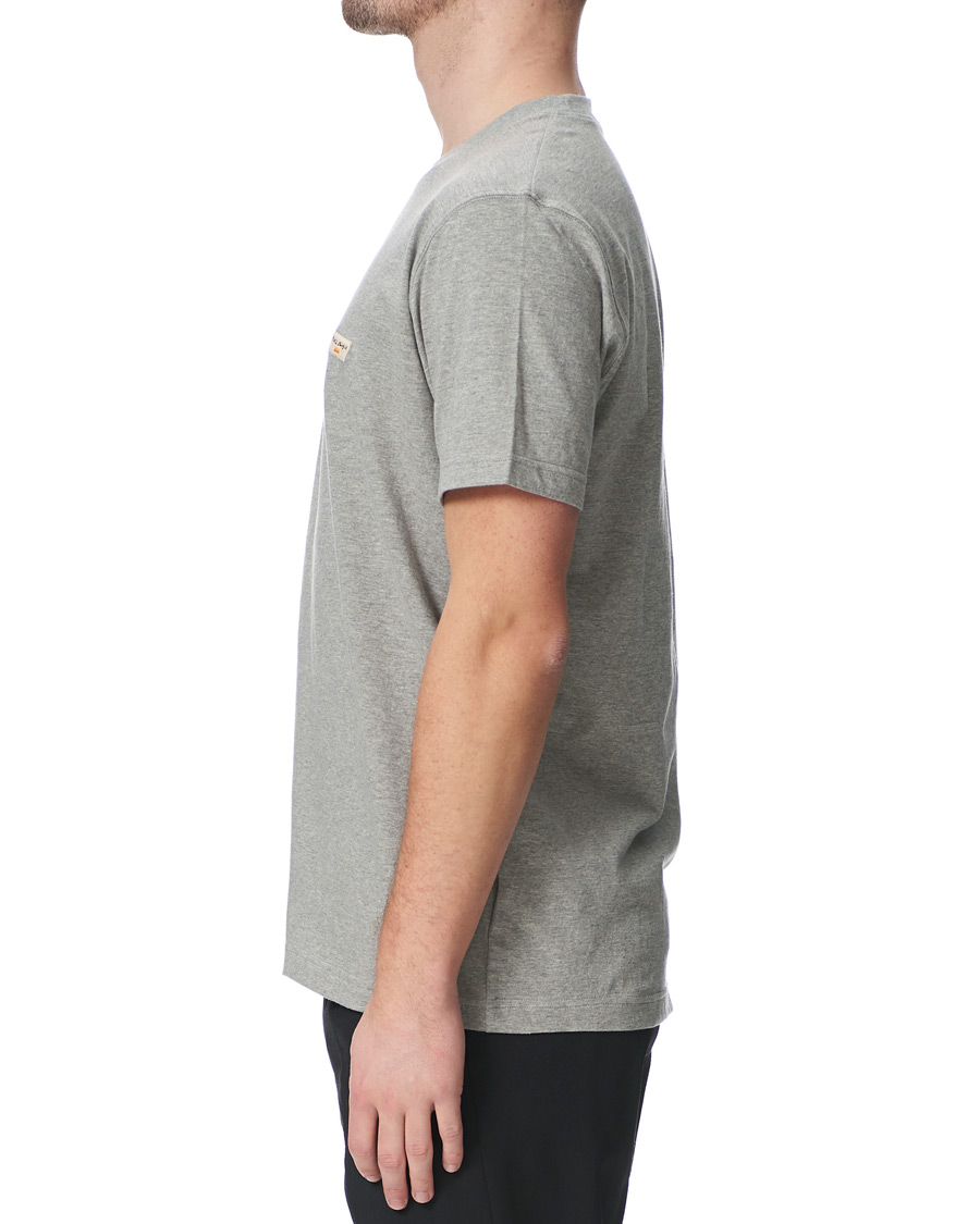 Homme | T-shirts | Nudie Jeans | Daniel Logo Tee Grey Melange