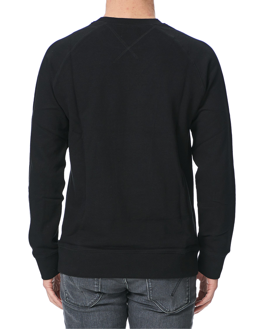 Homme | Pulls Et Tricots | Nudie Jeans | Samuel Logo Crew Neck Sweatshirt Black