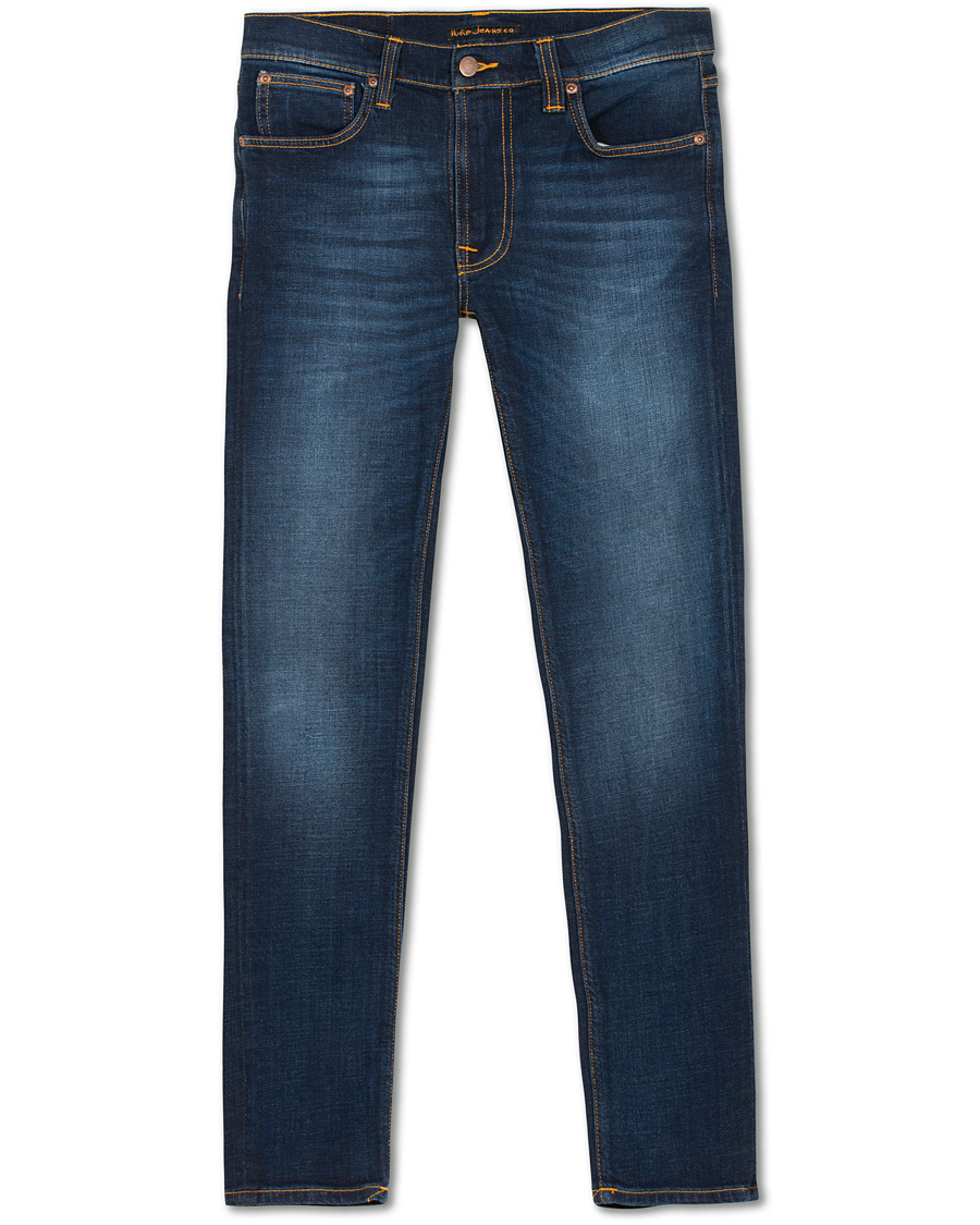 Homme | Jeans | Nudie Jeans | Lean Dean Organic Jeans Dark Deep Worn
