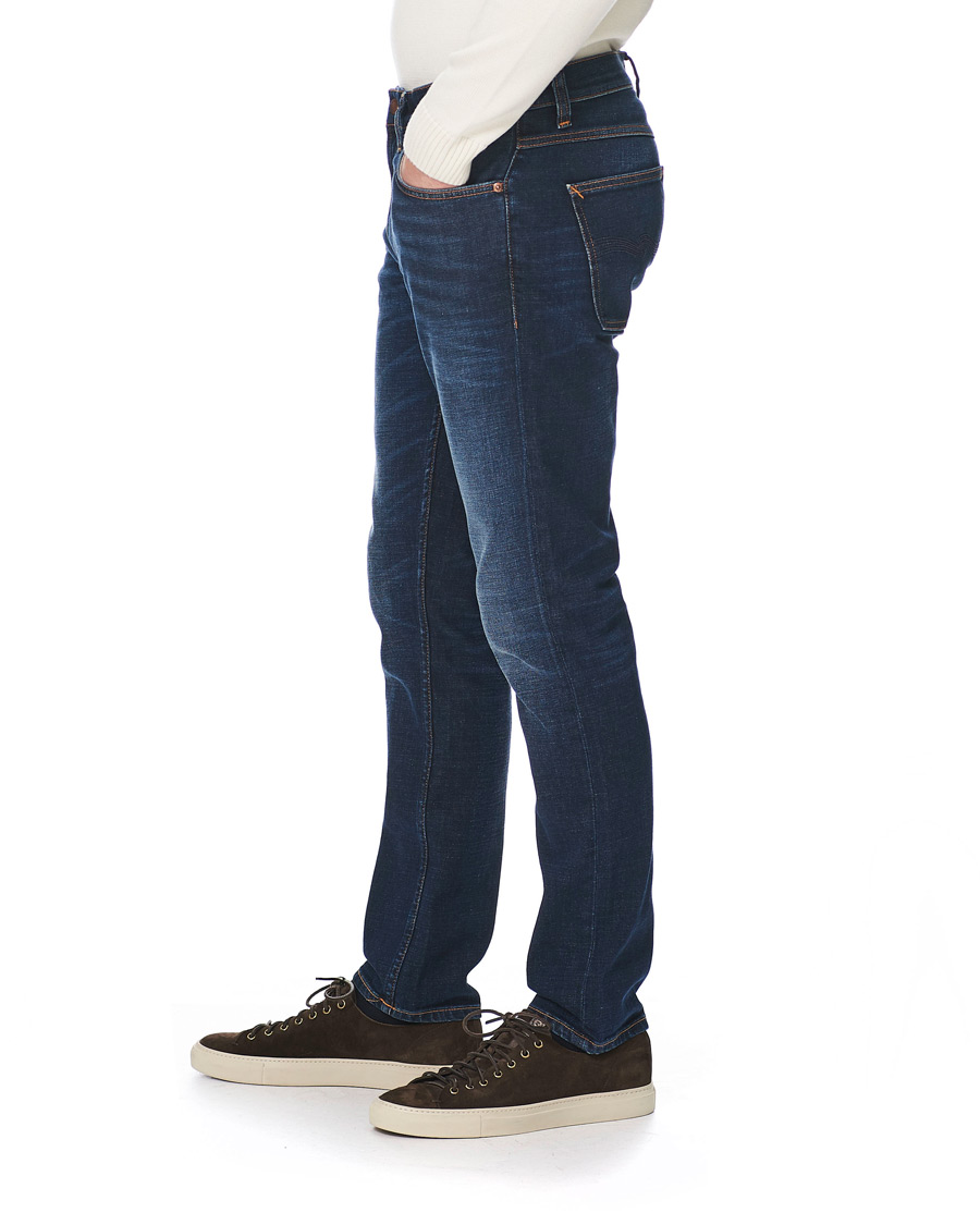 Homme | Jeans | Nudie Jeans | Lean Dean Organic Jeans Dark Deep Worn