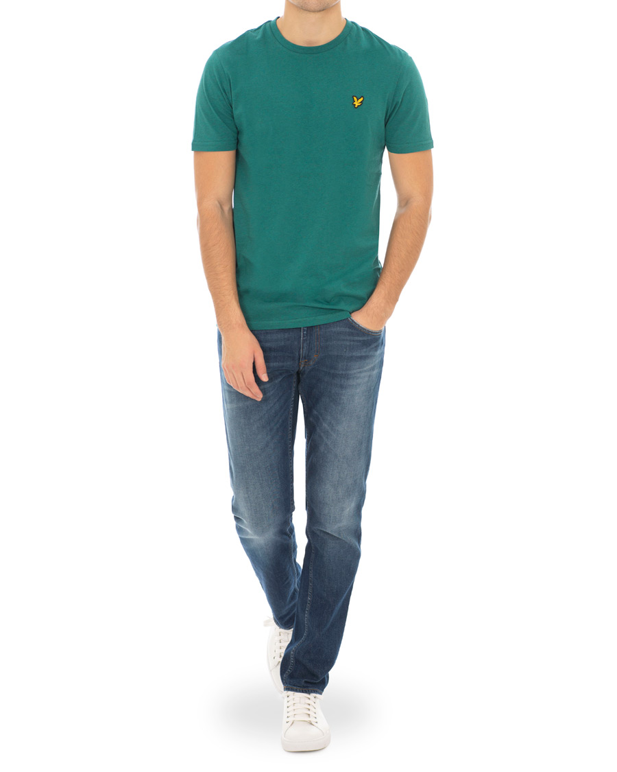 Homme | T-shirts | Lyle & Scott | Garment Dyed T-Shirt Alpine Green Marl