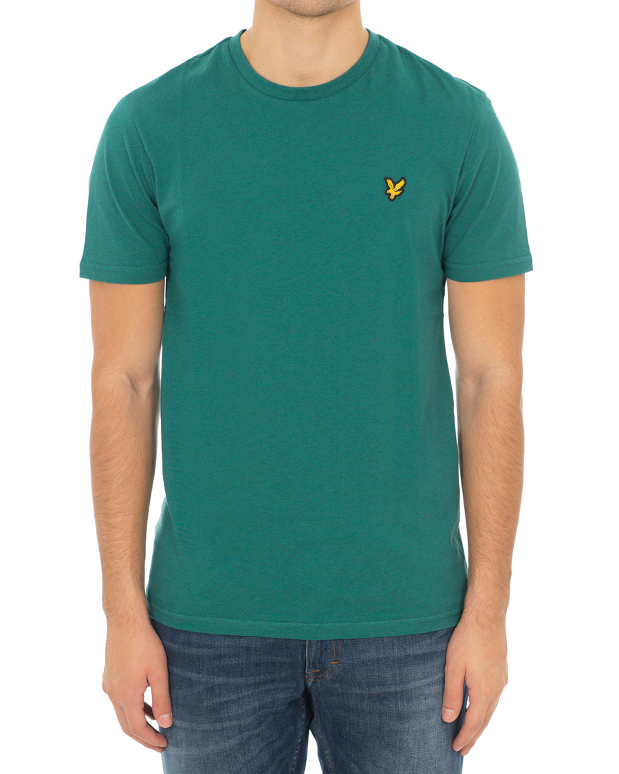 Homme | T-shirts | Lyle & Scott | Garment Dyed T-Shirt Alpine Green Marl