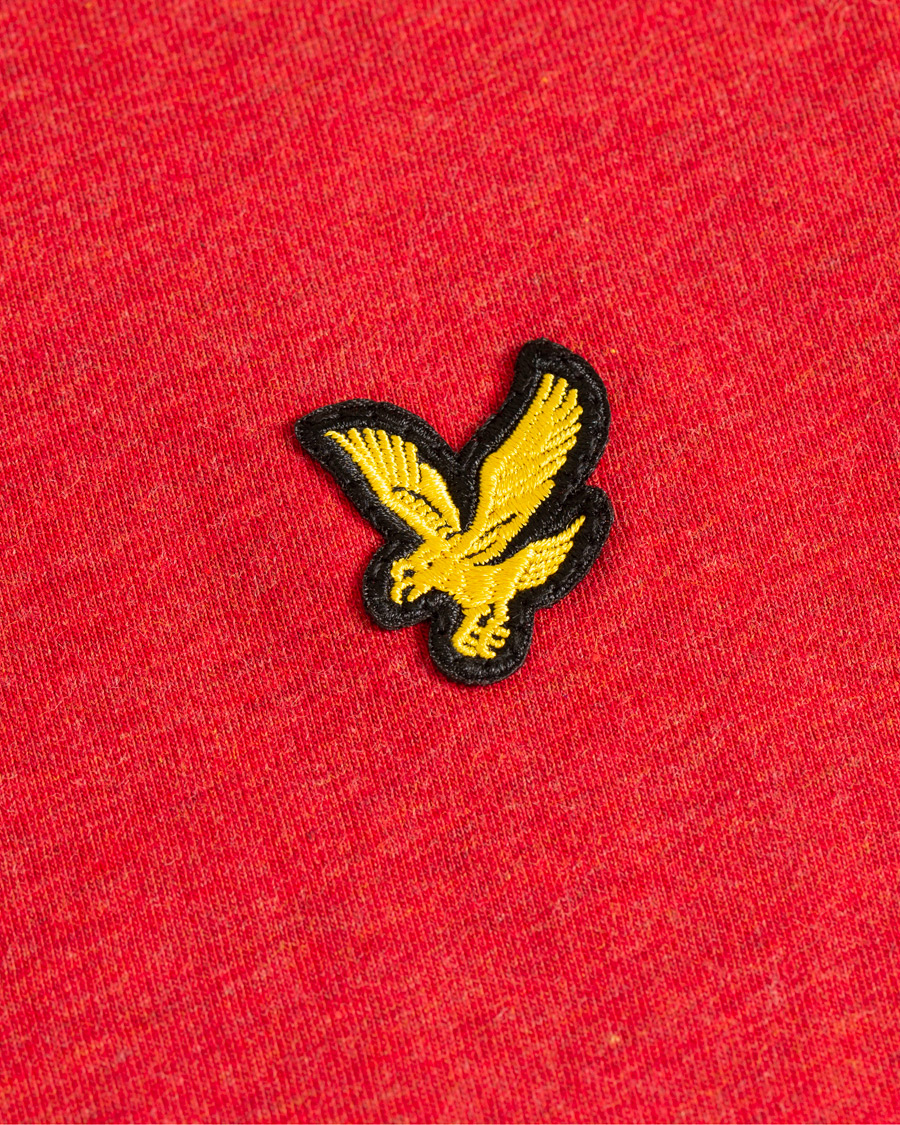 Homme | T-shirts | Lyle & Scott | Garment Dyed T-Shirt Dark Red Marl