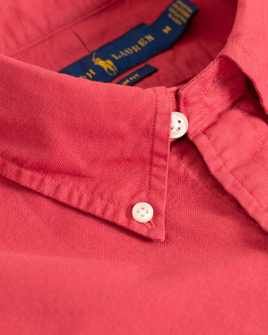 Homme | Chemises | Polo Ralph Lauren | Slim Fit Garment Dyed Oxford Shirt Chilli Pepper