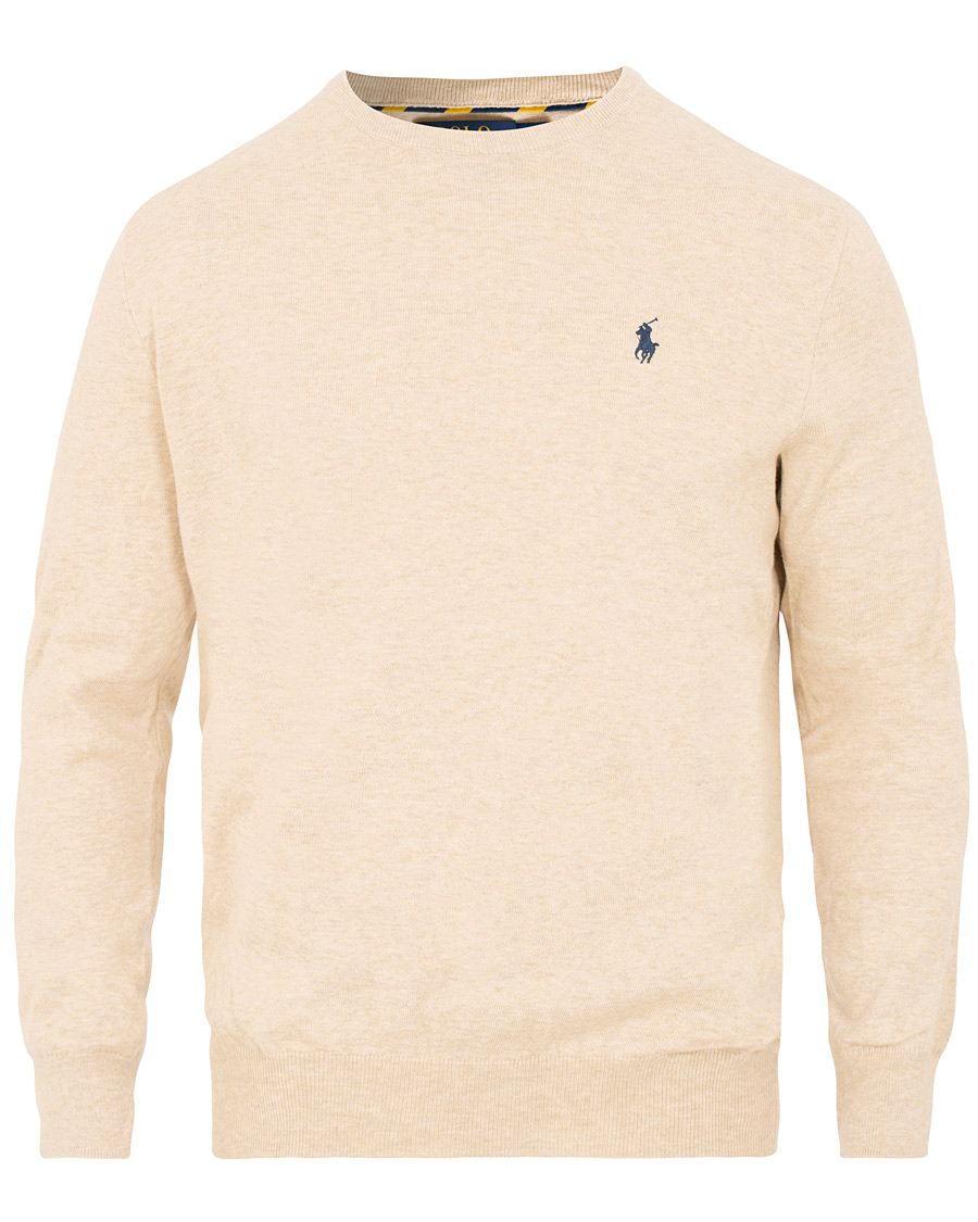 Heren | Truien | Polo Ralph Lauren | Pima Cotton Crew Neck Pullover Sand Heather