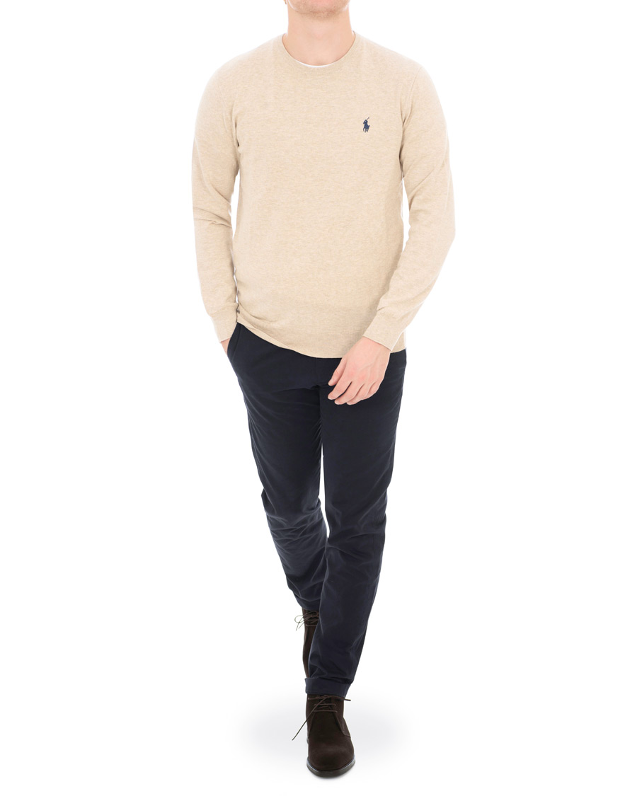 Heren | Truien | Polo Ralph Lauren | Pima Cotton Crew Neck Pullover Sand Heather