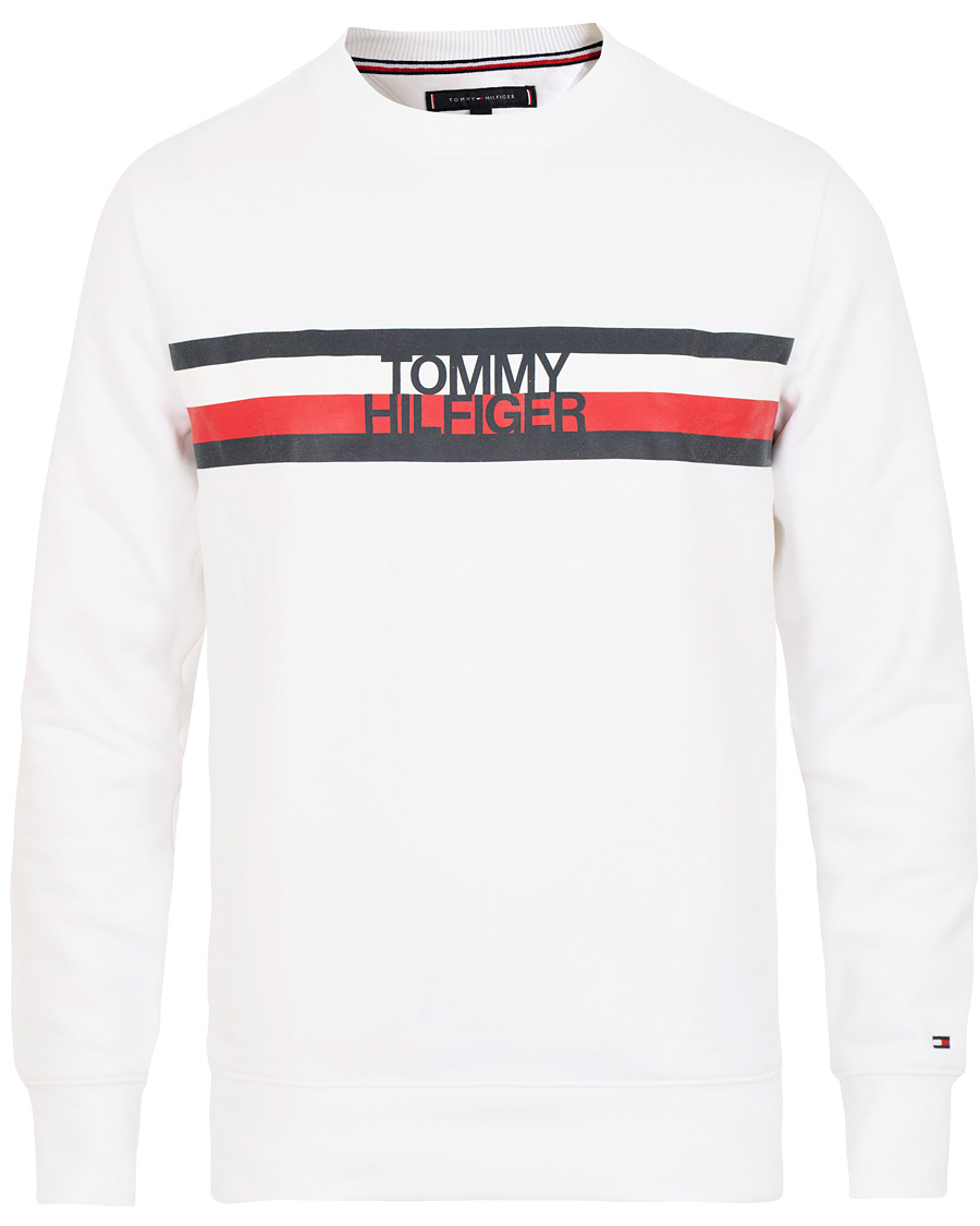 Homme | Pulls Et Tricots | Tommy Hilfiger | Logo Sweatshirt Bright White