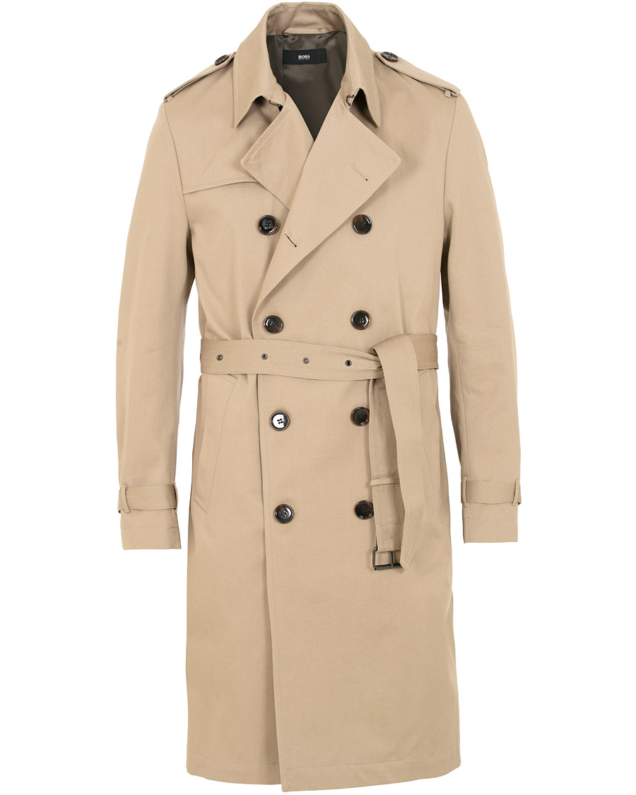 Homme | Manteaux Et Vestes | BOSS BLACK | Boss Dan Trenchcoat Beige