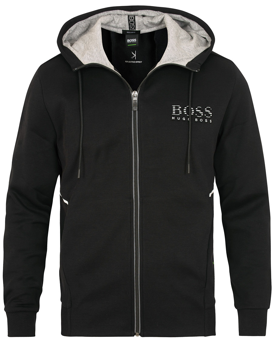 Homme | Pulls Et Tricots | BOSS GREEN | Boss Athleisure Saggy Full Zip Hoodie Black