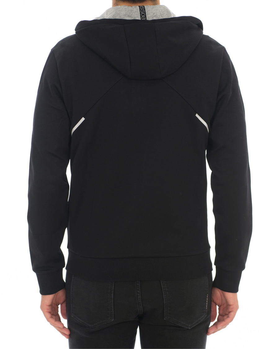 Homme | Pulls Et Tricots | BOSS GREEN | Boss Athleisure Saggy Full Zip Hoodie Black