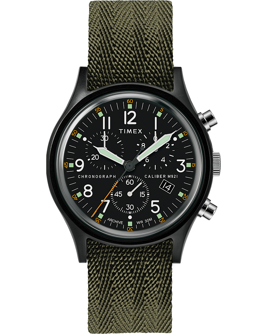 Homme | Timex MK1 Aluminum Chrono 40 Military Weave Black | Timex | MK1 Aluminum Chrono 40 Military Weave Black