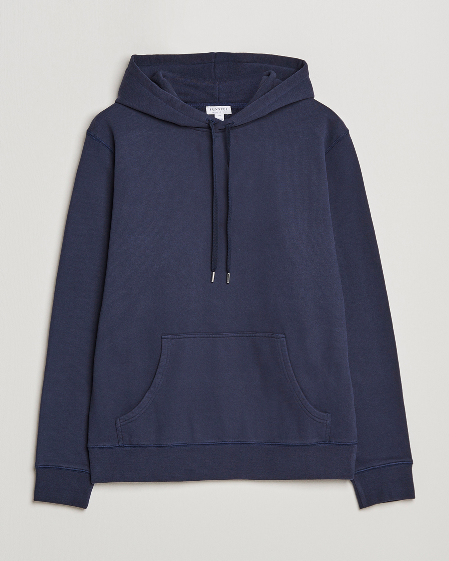 Homme | Pulls Et Tricots | Sunspel | Loopback Hoodie Navy
