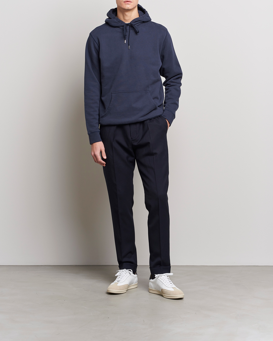 Homme | Pulls Et Tricots | Sunspel | Loopback Hoodie Navy