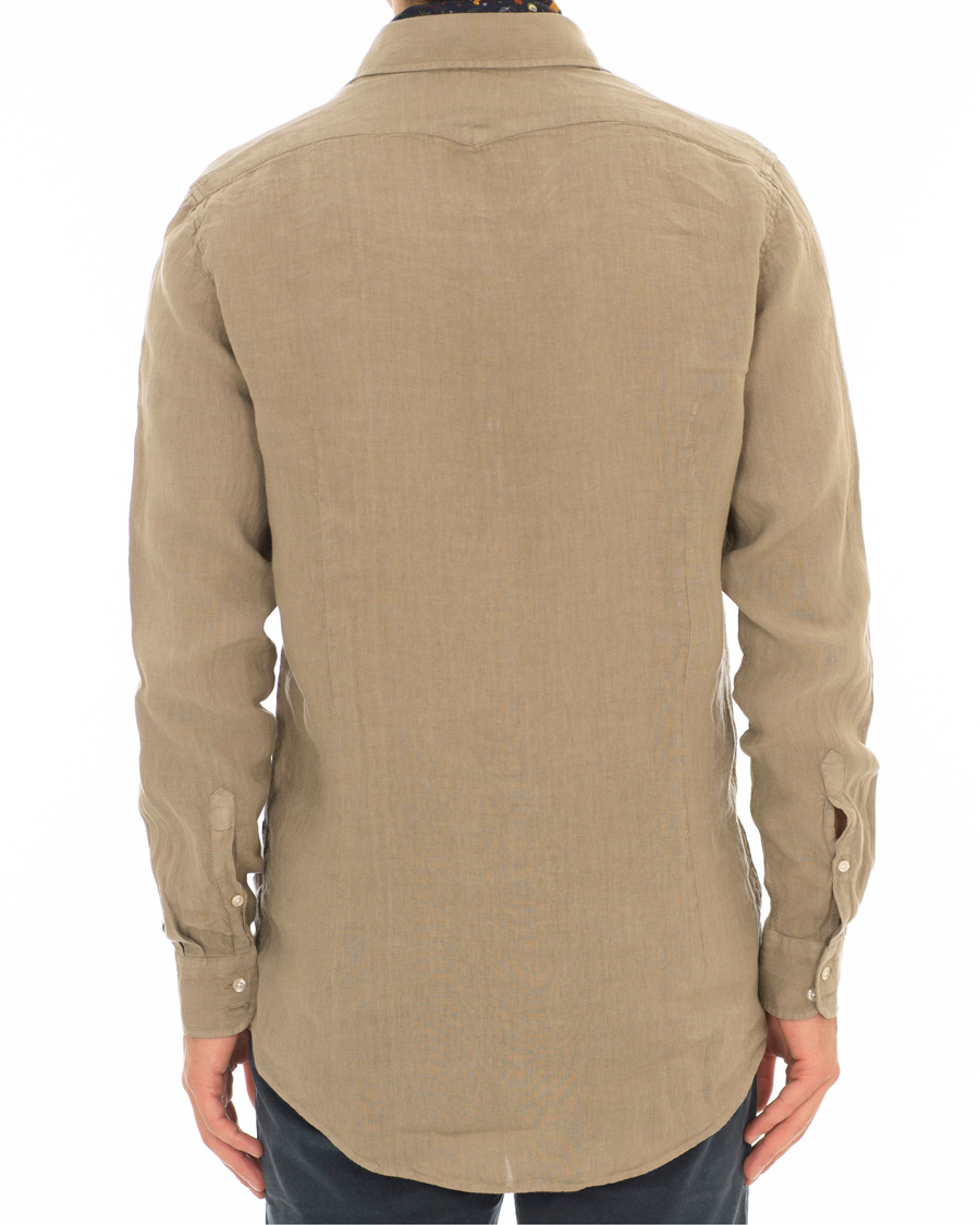 Homme | Chemises | Massimo Alba | Canary Linen Shirt Washed Green