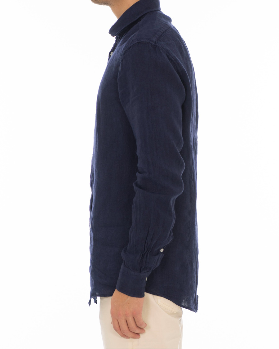 Homme | Chemises | Massimo Alba | Canary Linen Shirt Washed Navy
