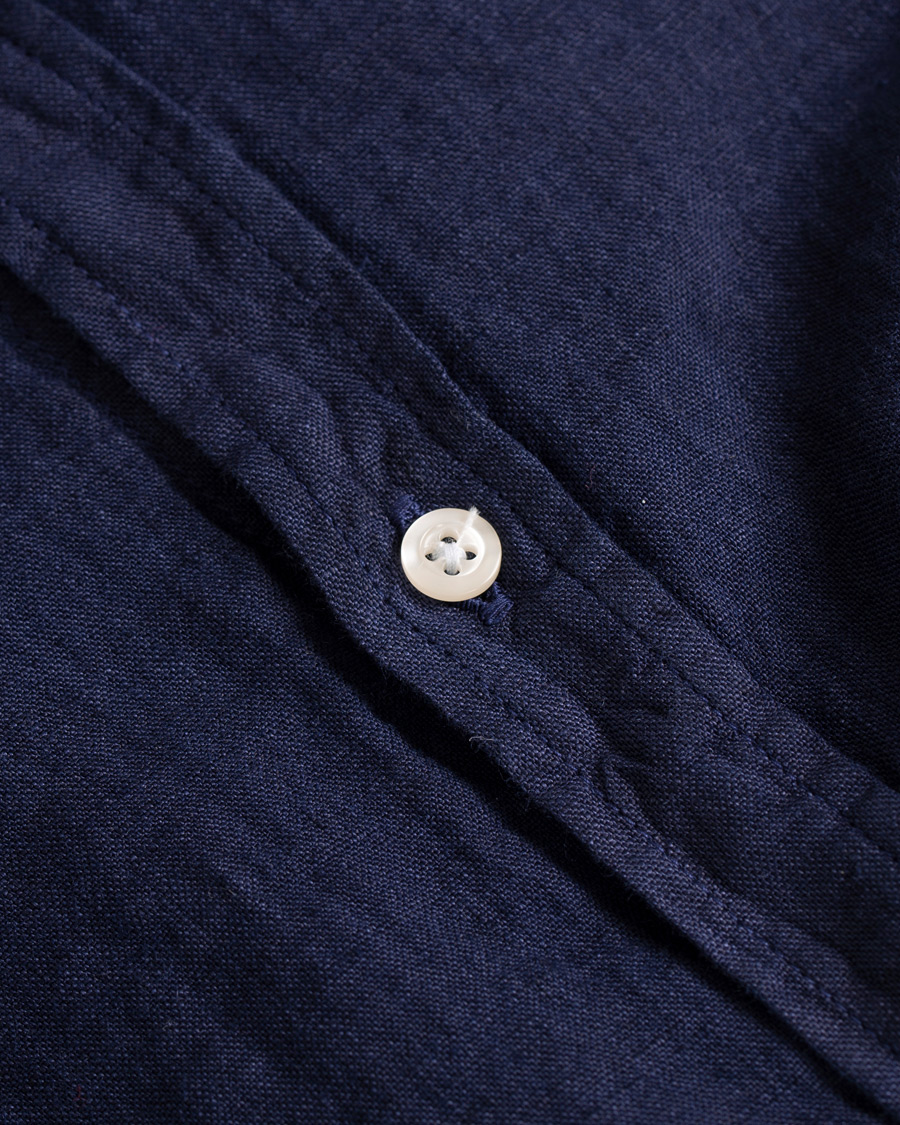 Homme | Chemises | Massimo Alba | Canary Linen Shirt Washed Navy