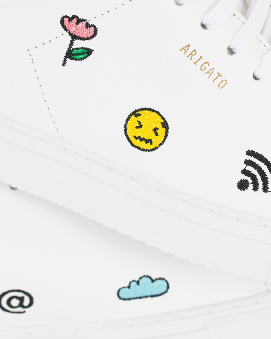 Homme | Axel Arigato Clean 90 Emoji Sneaker White Leather | Axel Arigato | Clean 90 Emoji Sneaker White Leather