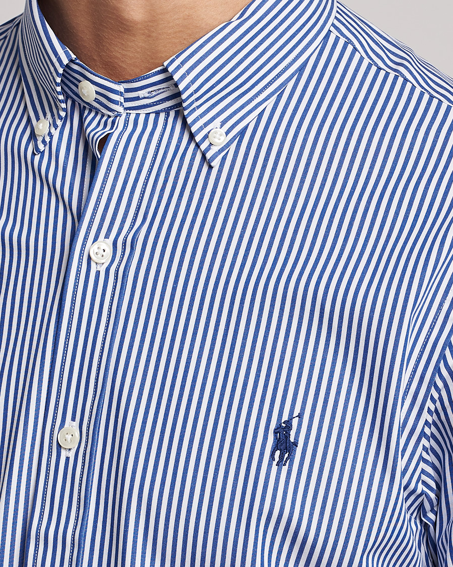 Homme | Chemises | Polo Ralph Lauren | Slim Fit Big Stripe Poplin Shirt Blue/White
