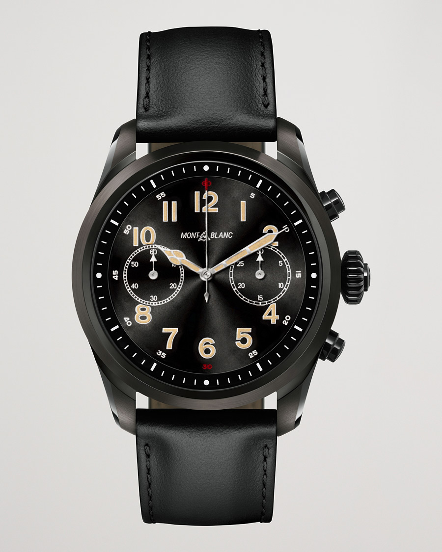 Heren | Montblanc Summit2 42mm Smartwatch Steel Black DLC / Black Calf | Montblanc | Summit2 42mm Smartwatch Steel Black DLC / Black Calf
