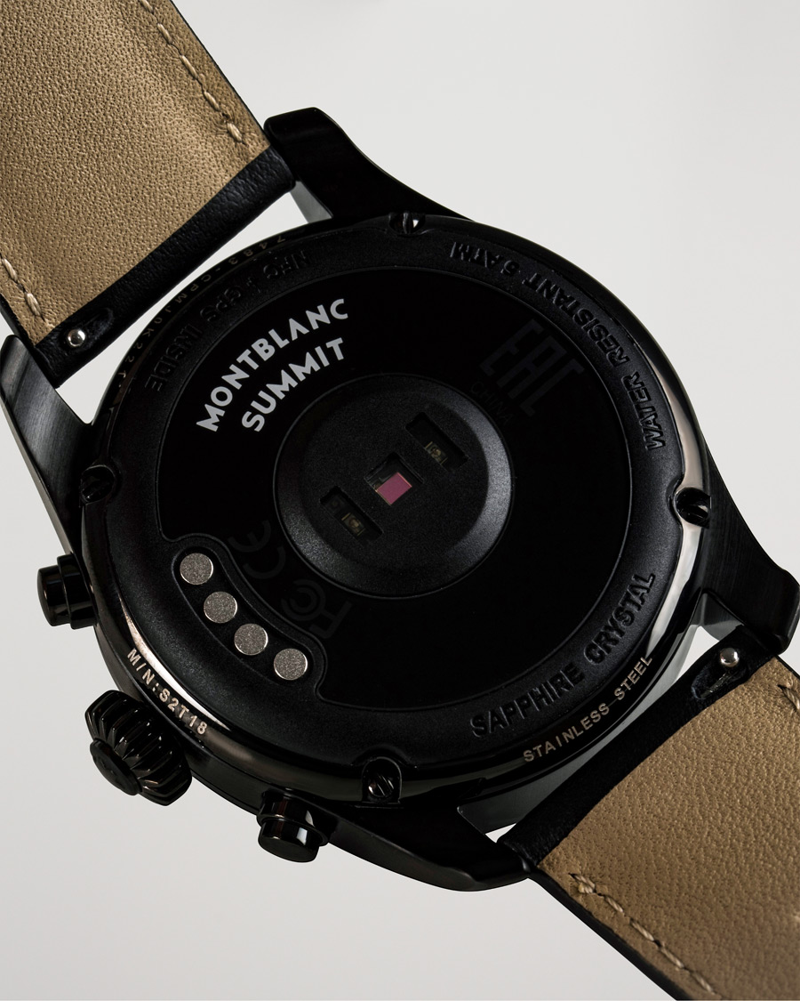 Heren | Montblanc Summit2 42mm Smartwatch Steel Black DLC / Black Calf | Montblanc | Summit2 42mm Smartwatch Steel Black DLC / Black Calf