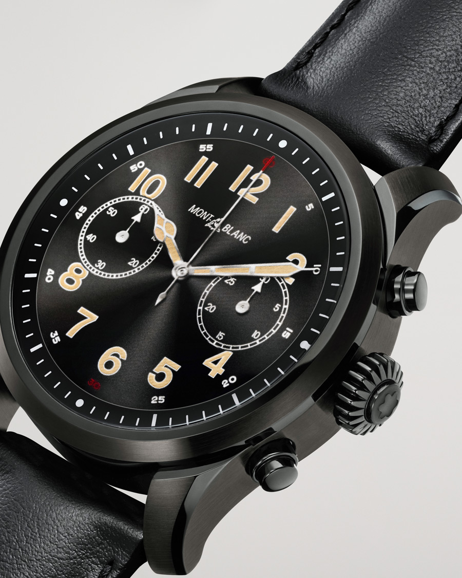 Heren | Montblanc Summit2 42mm Smartwatch Steel Black DLC / Black Calf | Montblanc | Summit2 42mm Smartwatch Steel Black DLC / Black Calf