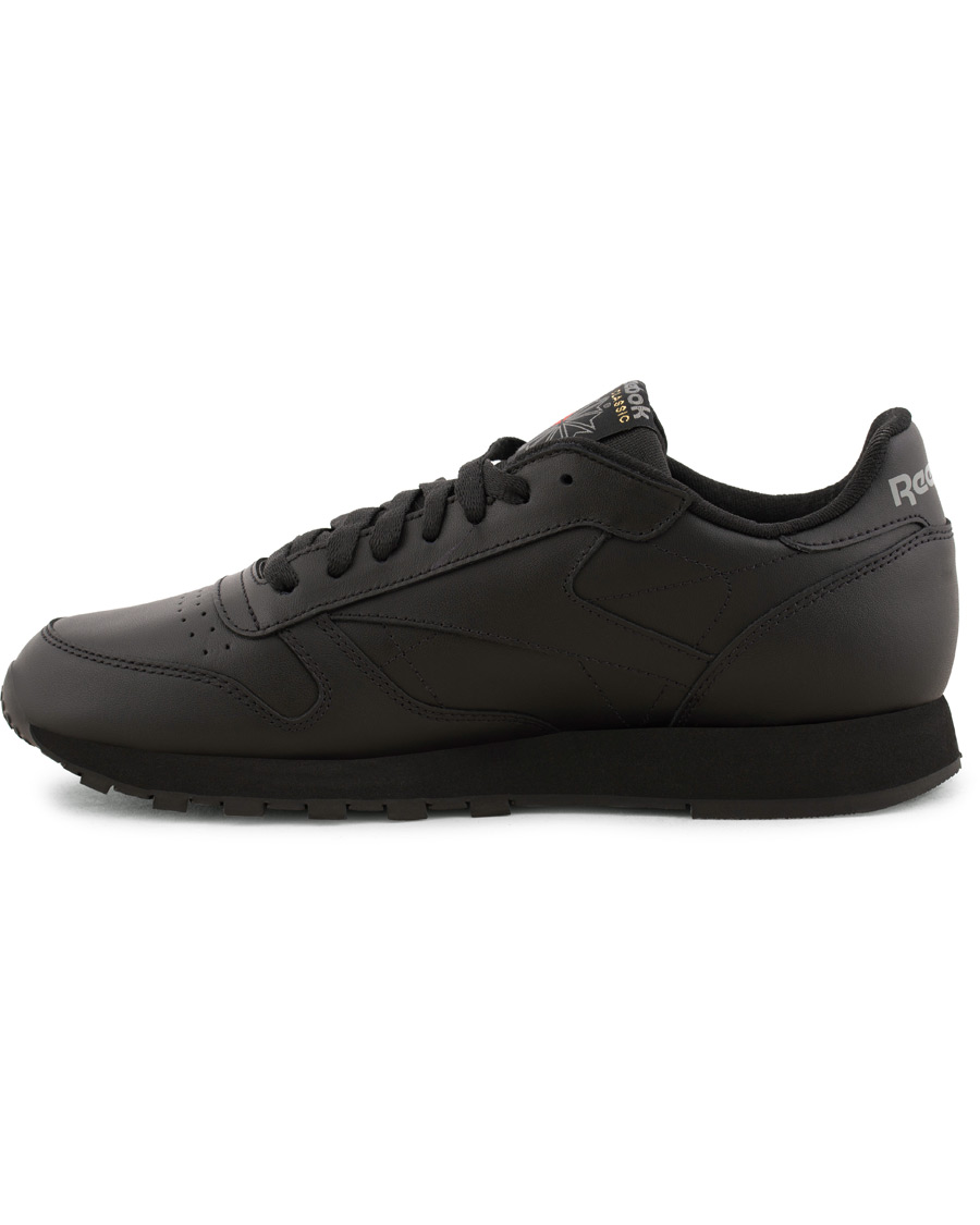 Homme | Reebok CL LTHR Running Sneaker Black | Reebok | CL LTHR Running Sneaker Black