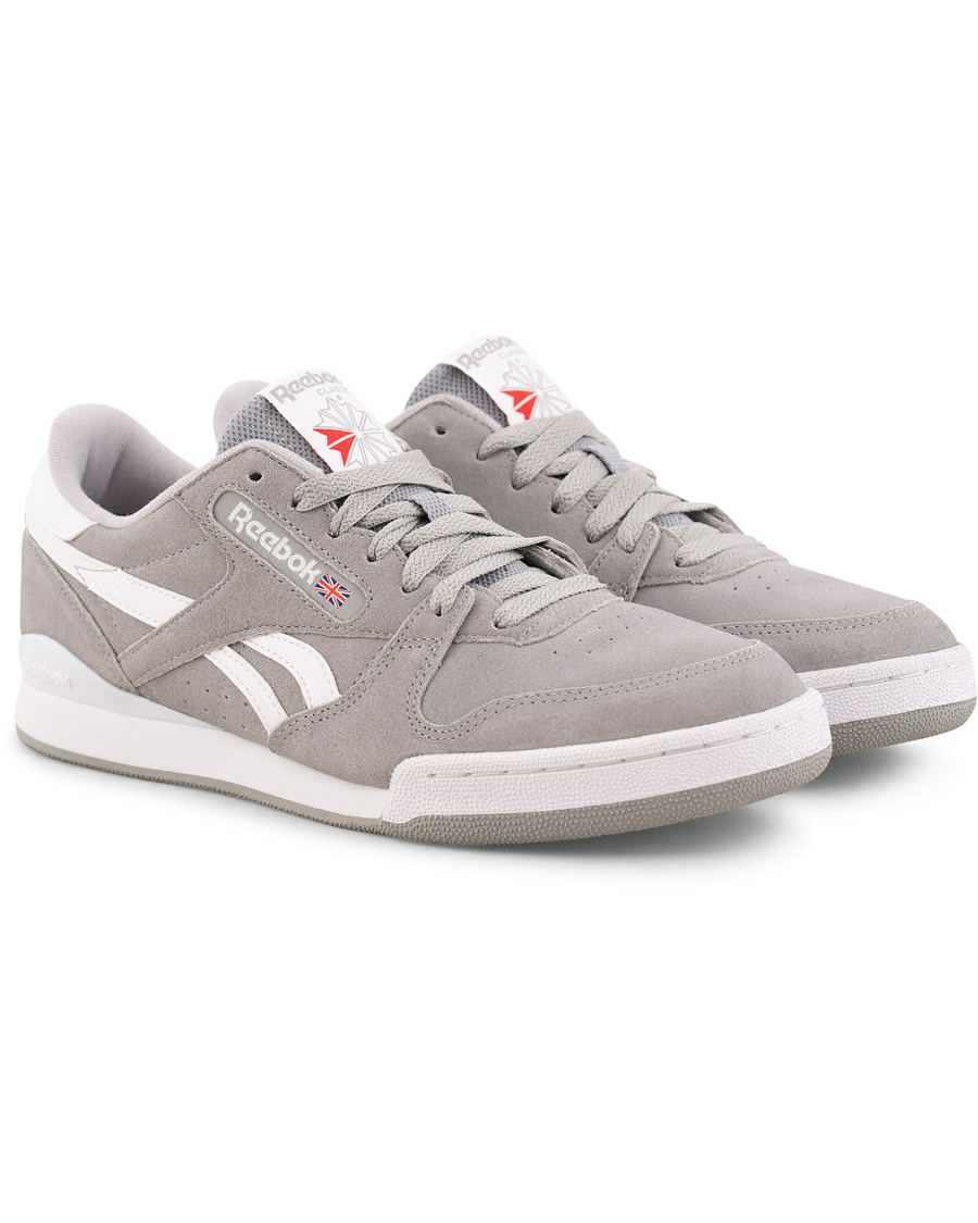 Homme | Reebok Phase 1 Pro Mu Low Sneaker Grey Suede | Reebok | Phase 1 Pro Mu Low Sneaker Grey Suede