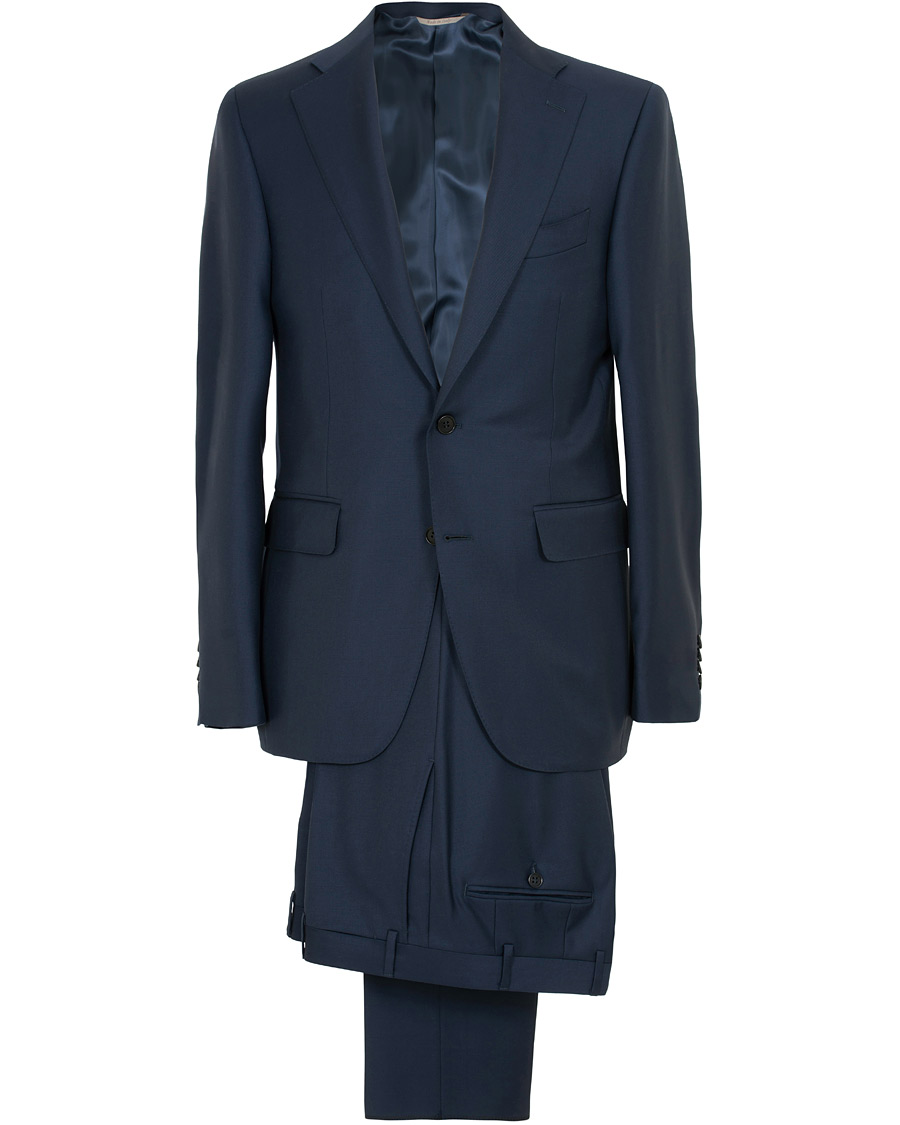 Homme | Costumes | Canali | Capri Wool Suit Navy
